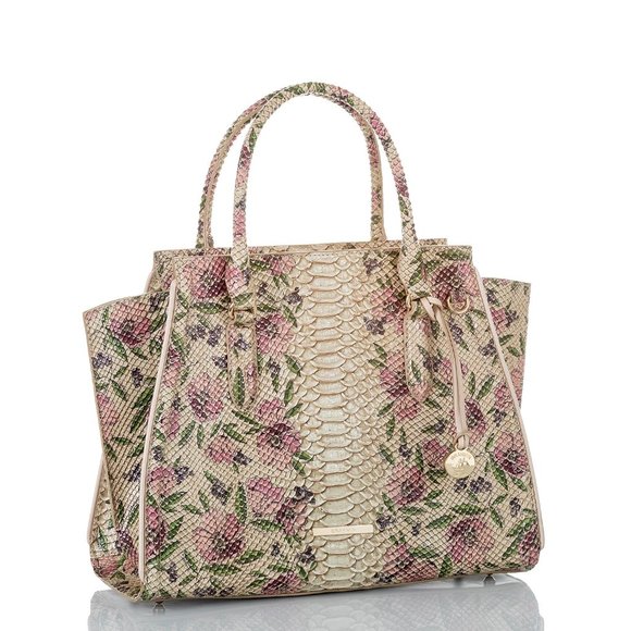 NWT BRAHMIN PRISCILLA SATCHEL LABYRINTH - Picture 2 of 5
